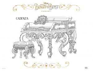 Free Printable Beauty and The Beast 2017 Coloring Pages Cadenza