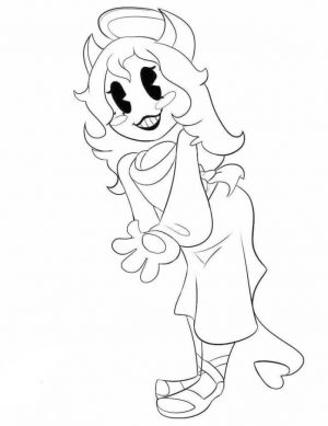 Free Printable Bendy and The Ink Machine Coloring Pages Alice the Angel