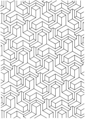 Free Tessellation Coloring Pages Adult Printable – 82648