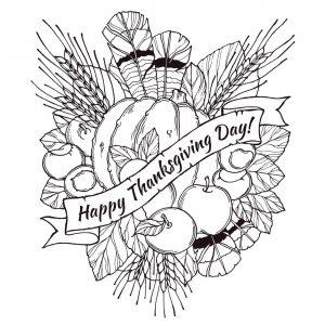 Free Thanksgiving Coloring Sheets for Adults Happy Thanksgiving Day for Everyone