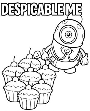 Funny Baby Minion Coloring Pages for Kids
