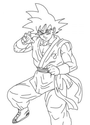 Goku Coloring Pages Online Goku Strongest Warrior