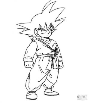 Goku Coloring Pages Super Saiyan sml4