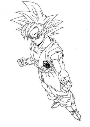 Goku Coloring Pages srs5