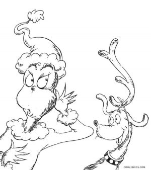 Grinch Coloring Pages Online Grinch Feeling Curious