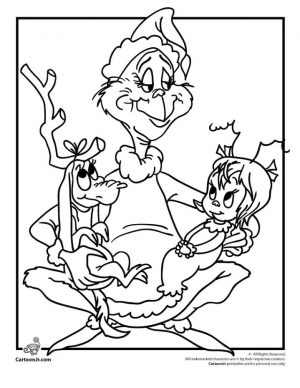Grinch Coloring Pages Printable Grinch Can Finally Smile Thanks to Max and Cindy