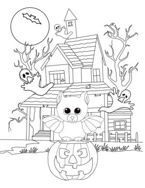 Halloween Beanie Boo Coloring Pages Printable 2vfg