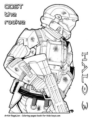 Halo Coloring Pages Printable for Boys – 90678