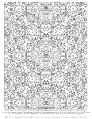 Hard Coloring Pages Abstract Patterns