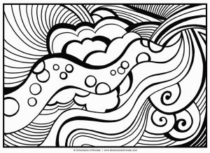 Hard Coloring Pages Online Trippy Pattern