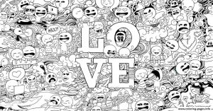 Hard Coloring Pictures for Adults Emoji Character Doodle