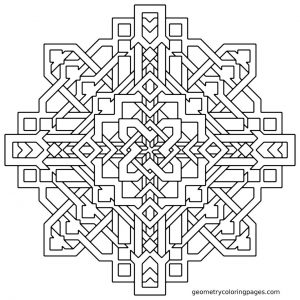 Hard Geometric Coloring Pages to Print Out – 04523