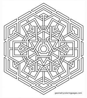 Hard Geometric Coloring Pages to Print Out – 97316