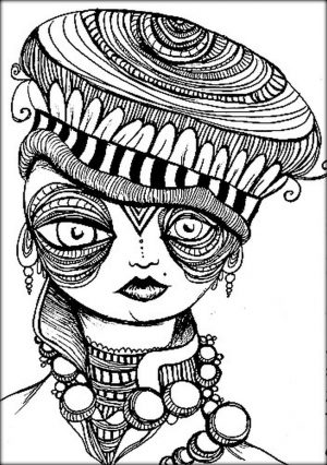 Hard Trippy Coloring Pages Free for Adults – CU8R6