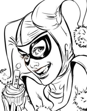 Harley Quinn Coloring Pages Free 0tnt