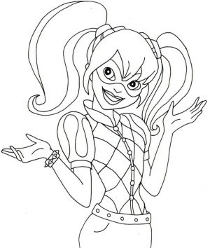 Harley Quinn Coloring Pages Free 7vjq