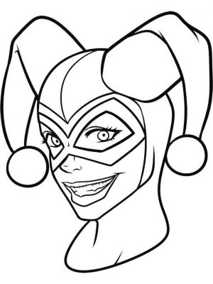 Harley Quinn Coloring Pages Free 9lpd