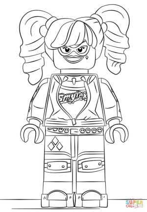 Harley Quinn Coloring Pages Printable 7lgo