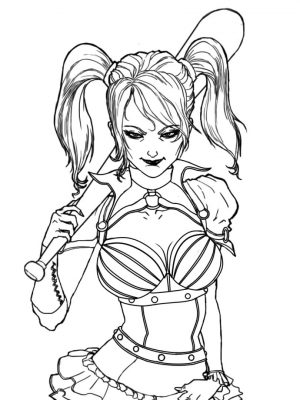 Harley Quinn Coloring Pages for Grown Ups 9gtc