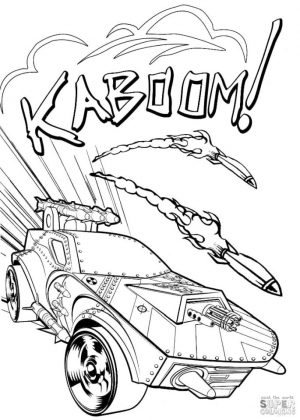 Hot Wheels Coloring Pages 4bom
