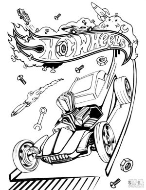 Hot Wheels Coloring Pages 5wel