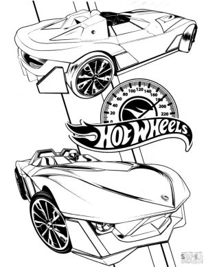 Hot Wheels Coloring Pages 7mph