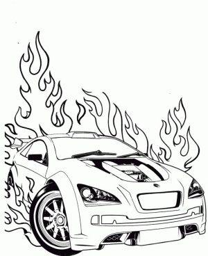 Hot Wheels Coloring Pages Free for Kids 6frb