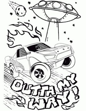 Hot Wheels Coloring Pages Free for Kids 9ufo
