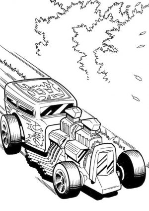 Hot Wheels Coloring Pages Printable 2htr