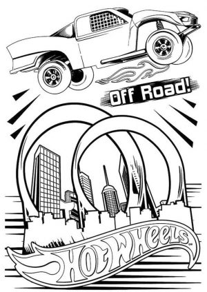 Hot Wheels Coloring Pages Printable 4dbc