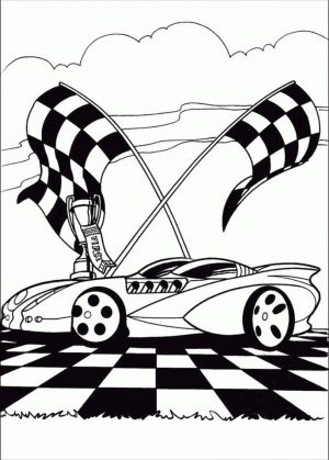 Hot Wheels Coloring Pages Race Car to Print 3ckr