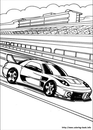 Hot Wheels Coloring Pages for Kids 4wni