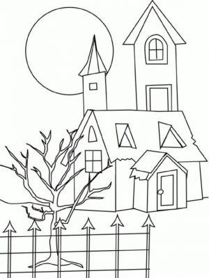House Coloring Pages to Print House Coloring Printable for Preschool