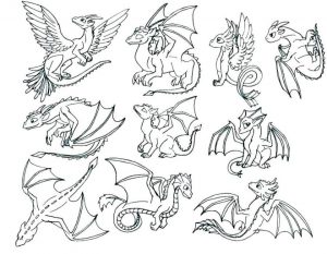 How to Train Your Dragon Coloring Pages Free Light Fury