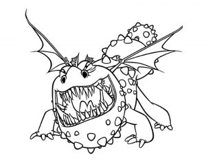 How to Train Your Dragon Coloring Pages Free Meatlug Is a Gronckle