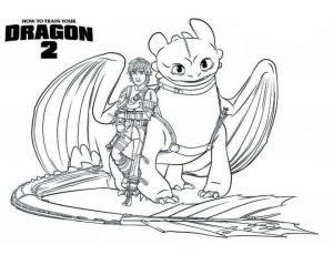 How to Train Your Dragon Coloring Pages Printable Hiccup and Toothless the Dragon Warriors