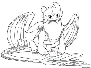How to Train Your Dragon Coloring Pages for Kids Grown Up Toothless