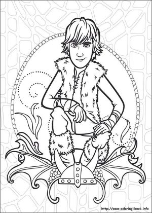 How to Train Your Dragon Coloring Pages to Print Teenage Hiccup