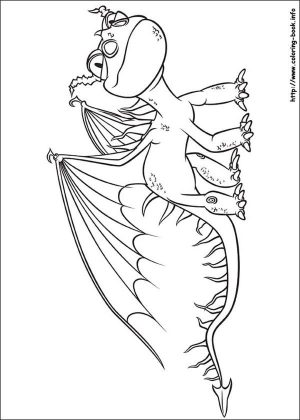 How to Train Your Dragon Coloring Pages to Print The Curious Deadly Nadder