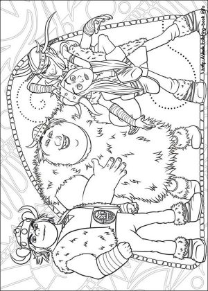 How to Train Your Dragon Coloring Pages to Print The Young Viking Gang