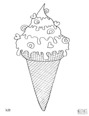 Ice Cream Coloring Pages 332c