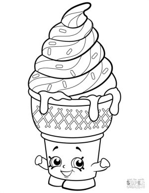 Ice Cream Coloring Pages 887a