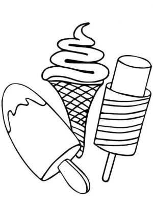 Ice Cream Coloring Pages Free 774r
