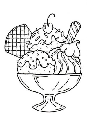 Ice Cream Coloring Pages Free 842z