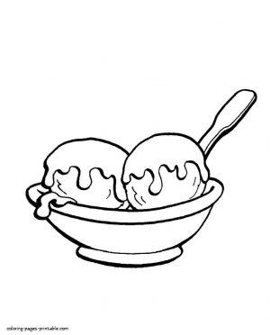 Ice Cream Coloring Pages Printable 522s