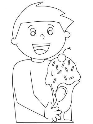 Ice Cream Coloring Pages for Kids 218y