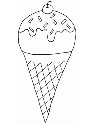 Ice Cream Coloring Pages for Kids 425j