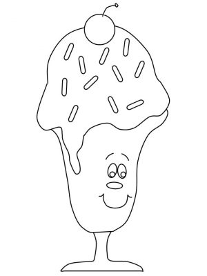 Ice Cream Coloring Pages for Kids 579p