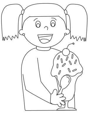 Ice Cream Coloring Pages for Kids 654e