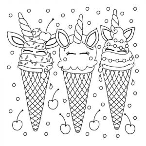 Ice Cream Coloring Pages for Toddlers 554n